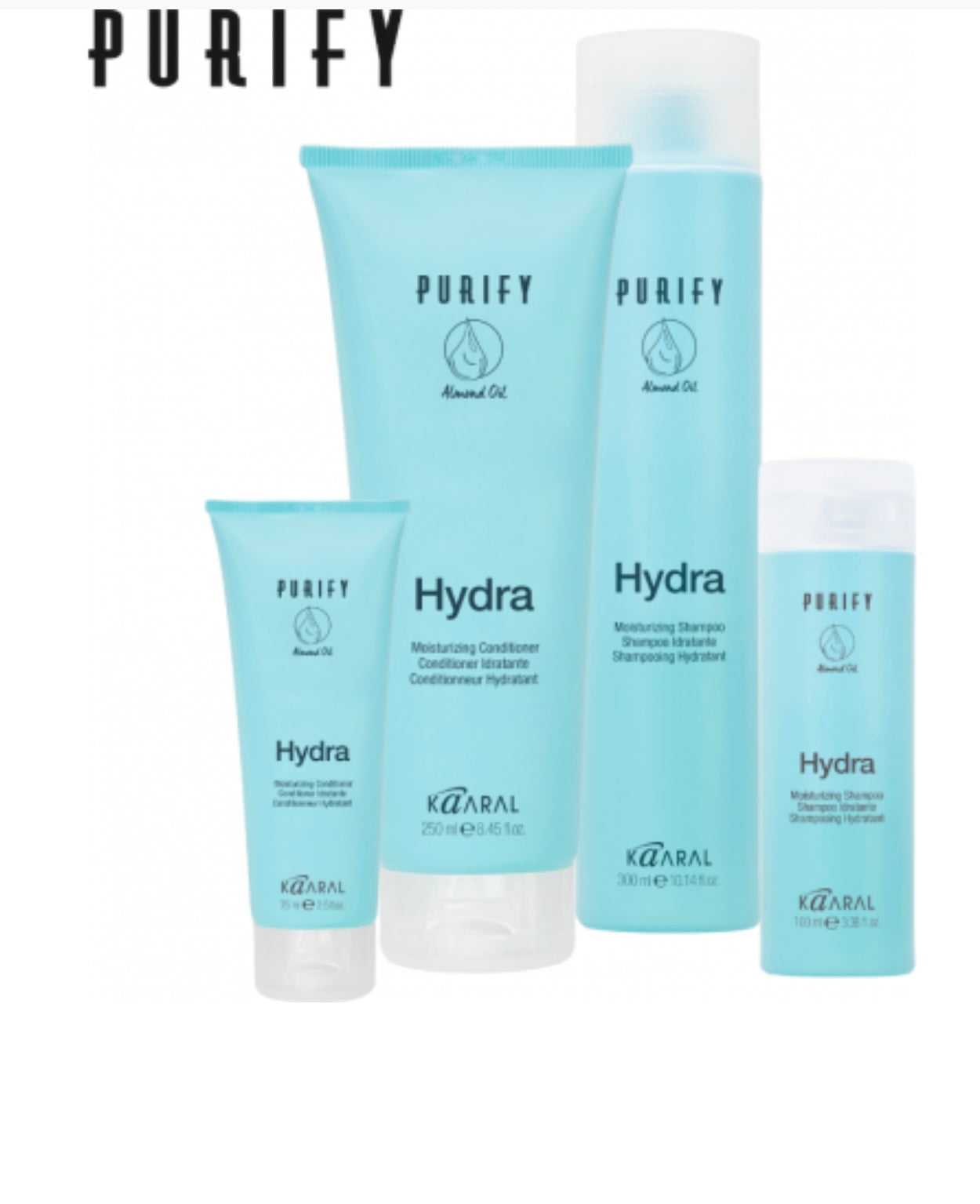 HAPPY HOLIDAYS rinkinys PURIFY HYDRA šventinėje dėžutėje