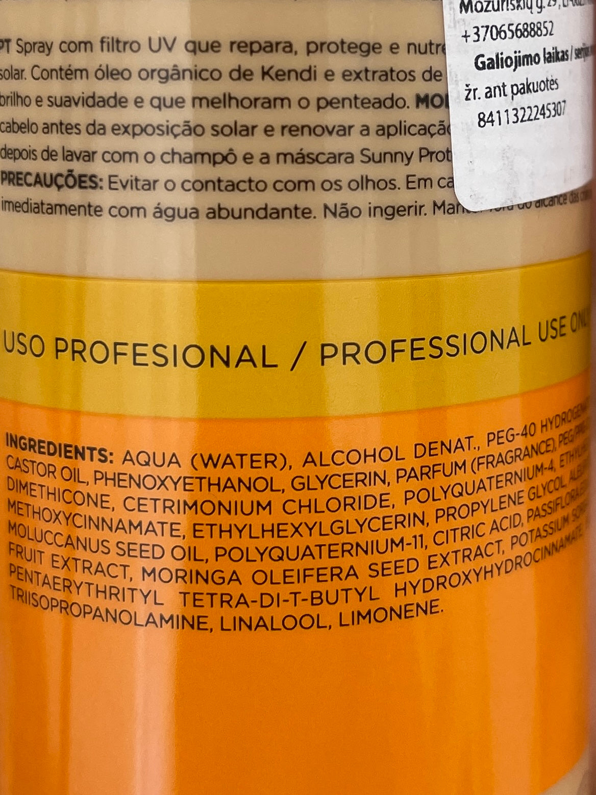 YUNSEY nuo saulės poveikio saugantis puškiklis SPRAY PROTECTOR SOLAR, 300 ml