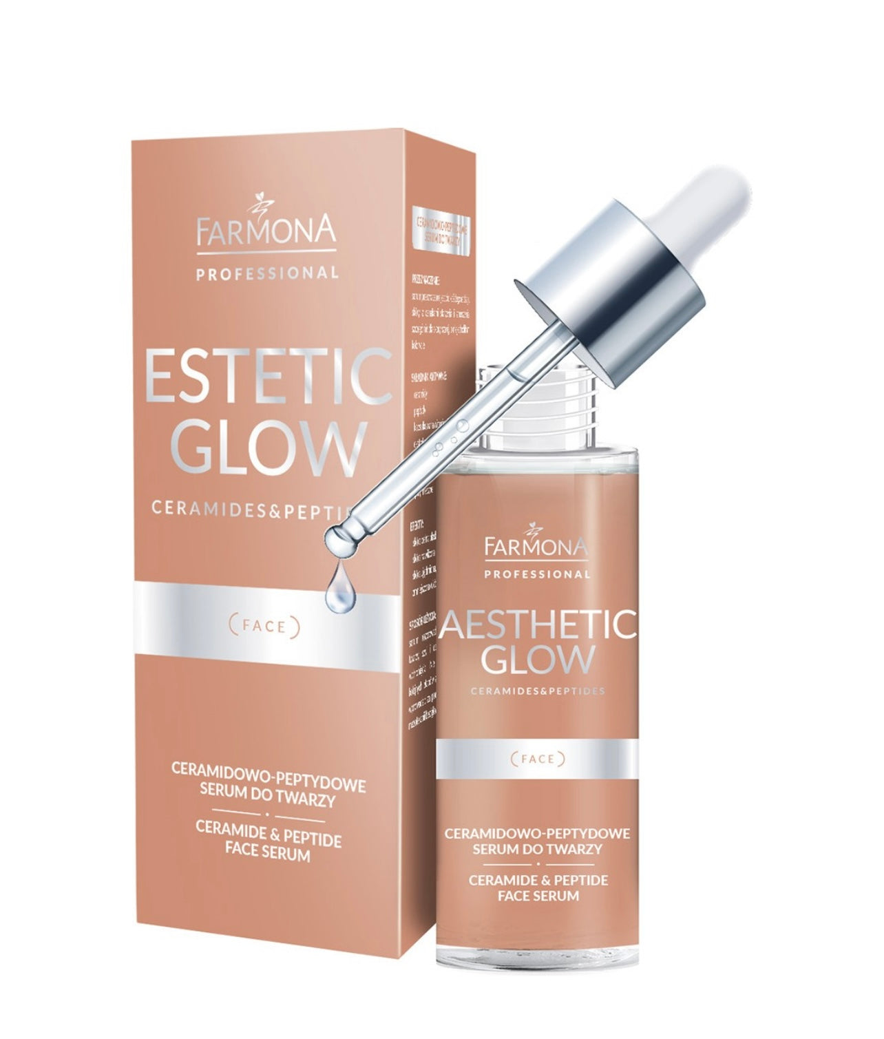 AESTHETIC GLOW Serumas veidui su keramidų-peptidų kompleksu, 30 ml