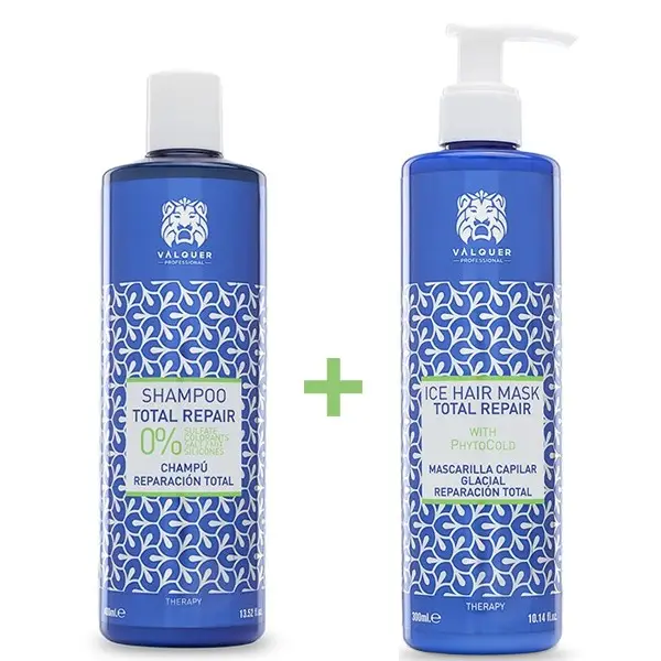 Šampūnas pažeistiems plaukams + ledo kaukė