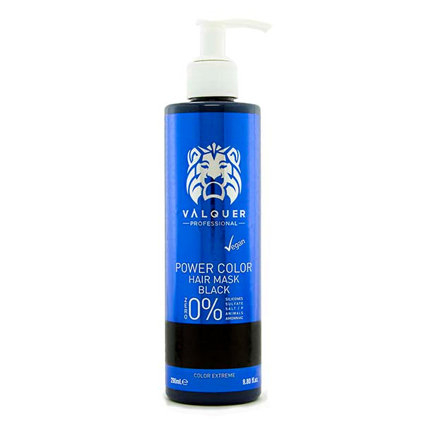 “VALQUER” Tonuojanti juodos spalvos plaukų kaukė “Black Color”, 290ml “VALQUER” tonuojanti juodos spalvos plaukų kaukė “Black Color”