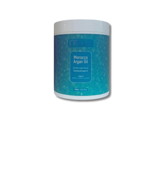 Morocco Argan Oil Hair Repair Mask Atstatomoji kaukė plaukams, su Maroko argano aliejumi, QURE PROFESSIONAL, 1000 ml