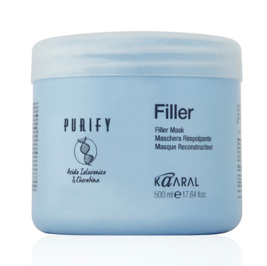 FILLER  kaukė su hialiuronu ir keratinu, trapiems, lūžinėjantiems plaukams, 500 ml