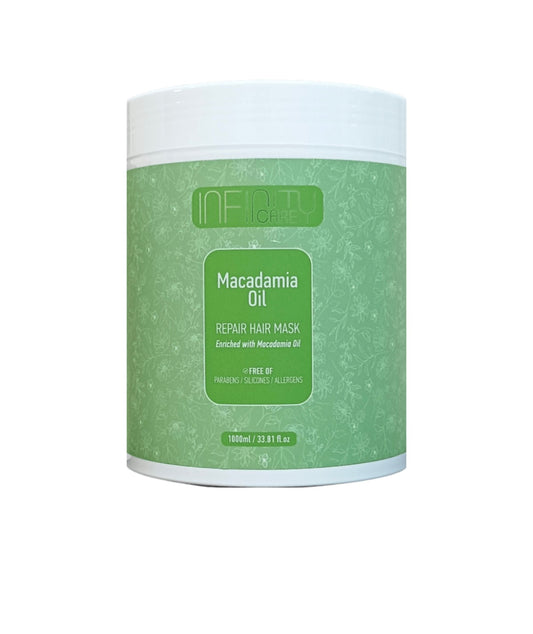 Macadamia Oil Hair Repair Mask Atstatomoji kaukė plaukams, su makadamijos aliejumi, QURE PROFESSIONAL, 1000 ml