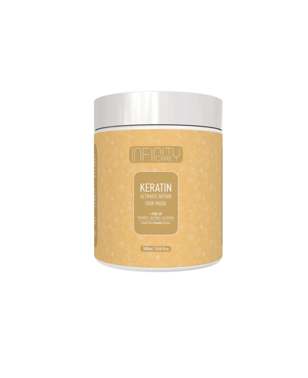 Keratin Ultimate Repair Hair Mask - Atstatanti plaukus kaukė su keratino technologija, QURE PROFESSIONAL, 1000 ml