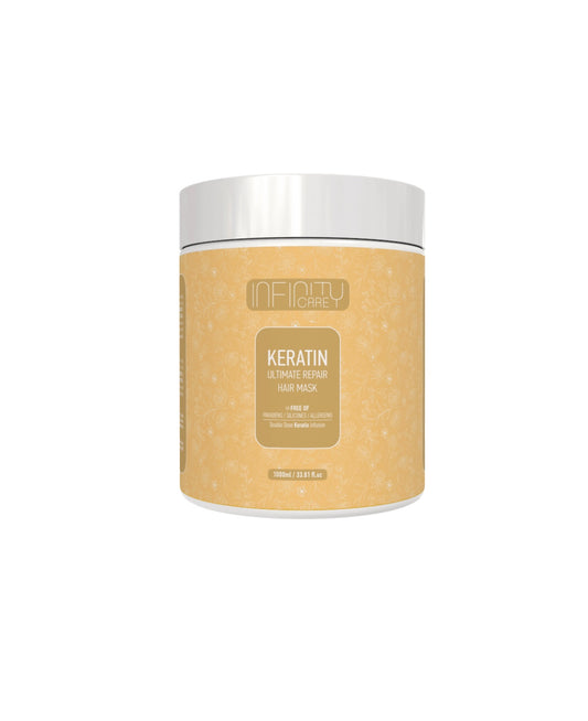 Keratin Ultimate Repair Hair Mask - Atstatanti plaukus kaukė su keratino technologija, QURE PROFESSIONAL, 1000 ml