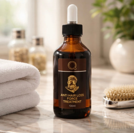 MrQ Vyriški specializuoti lašiukai (losjonas) nuo plaukų slinkimo, stiprinantys, storinantys plaukus, QURE HOMME, 100 ml