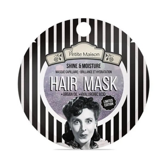 PETITE MAISON spindesio ir drėgmes suteikianti plaukų kaukė HAIR MASK SHINE&MOISTURE, 20 ml