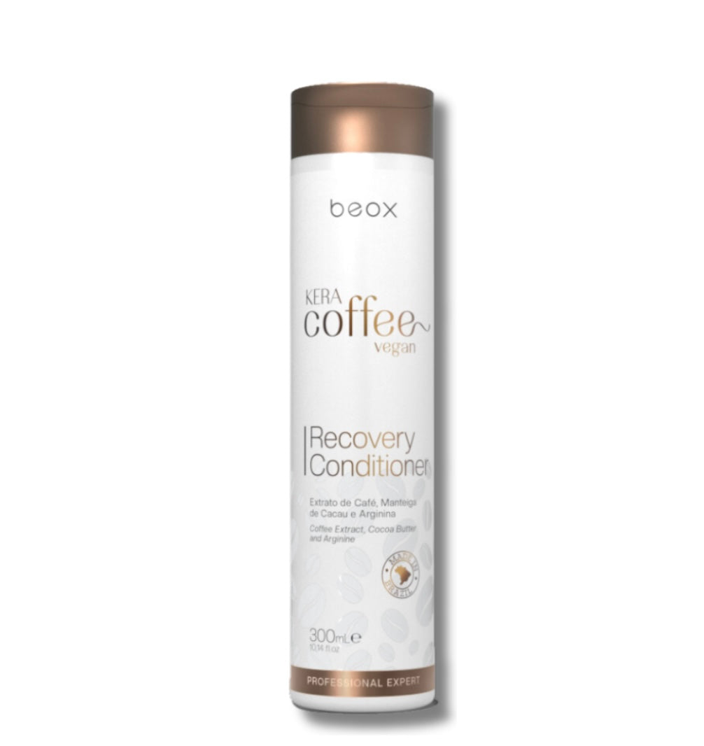 Keracoffee Šampūnas - maitinantis, drėkinantis, su žaliosios kavos ekstraktu, esenc. aliejais ir proteinais (300 ml) + Keracoffee  Kondicionierius - atkuriantis, stiprinantis, su kavos ekstraktu, esenc. aliejais ir proteinais (300 ml)