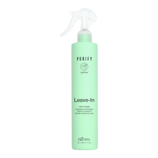 LEAVE-IN Nenuplaunamas kondicionuojantis purškiamas fliuidas ploniems ir normaliems plaukams, PURIFY linija,300 ml