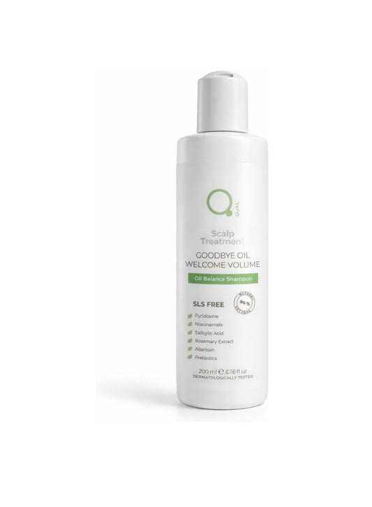 QURE Scalp Treatment Oil Balance Šampūnas nuo perteklinio galvos riebalavimosi, trichologinis, be SLS, QURE PROFESSIONAL, 200 ml