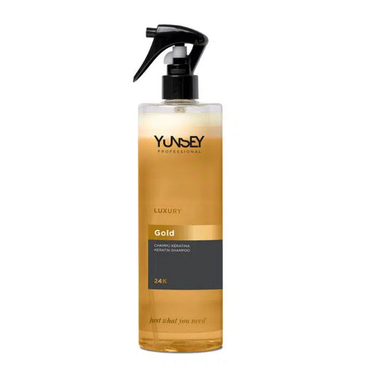 YUNSEY dvifazis purškiamas kondicionierius su 24k auksu ir keratinu, 500 ml Dovana 🎁 Plaukų gumytė